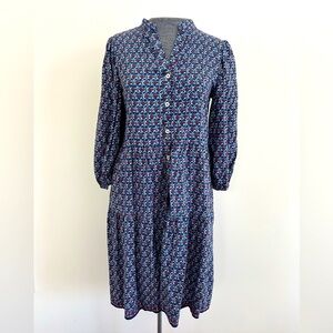 Max Studio Women’s Midi Dress Size Small Floral Button Up